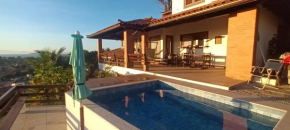 3Suítes, piscina e vista do mar em condomínio pé na areia - pátio compartilhado